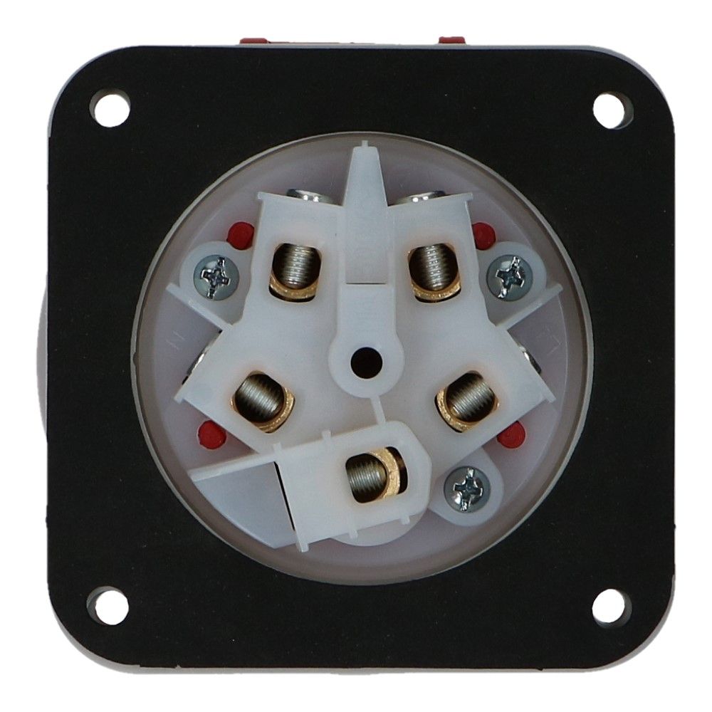 CEE female 5 polig 6H 63A IP67 inbouw wcd 380-415VAC