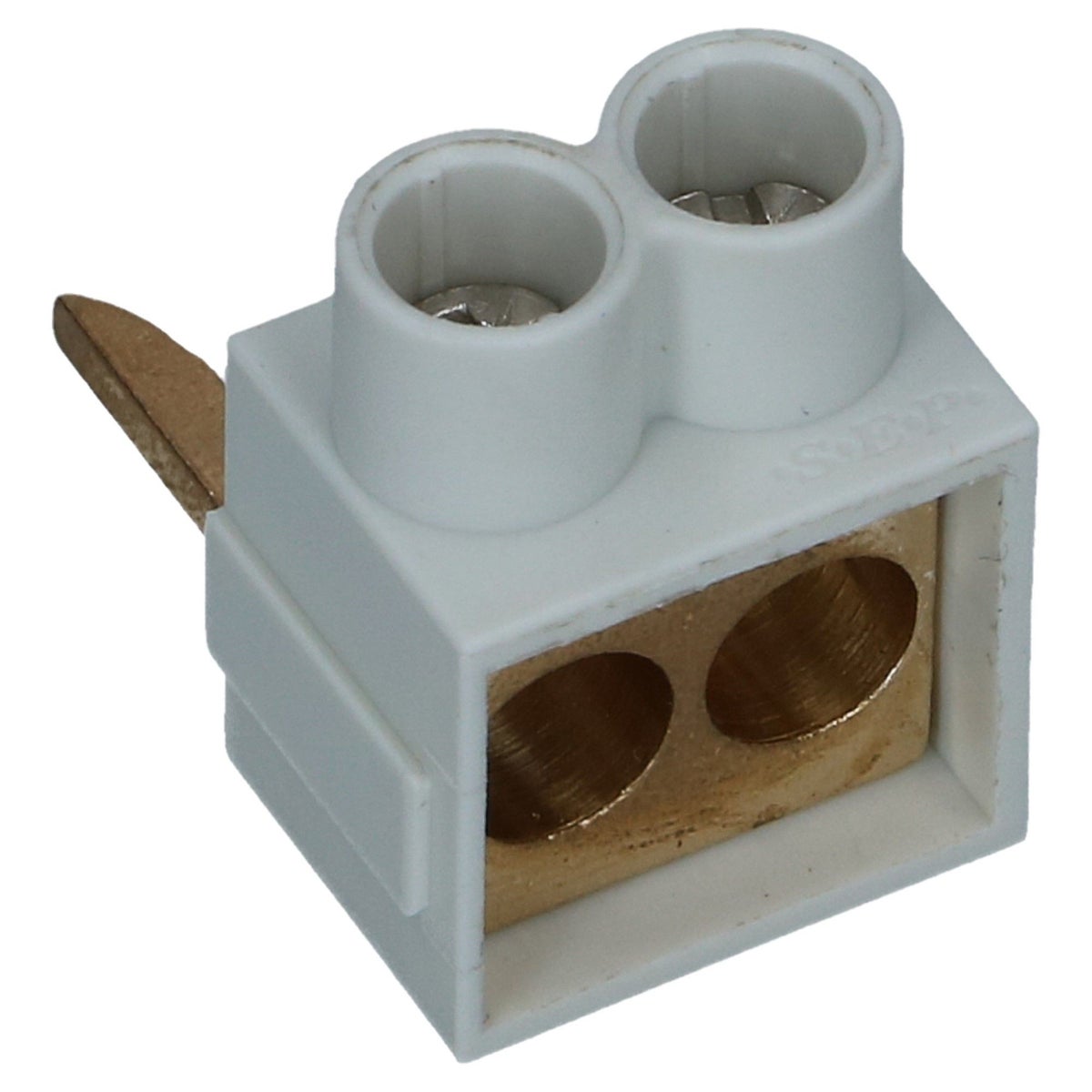 Aftakblok vork grijs 1 fase 2x25mm²