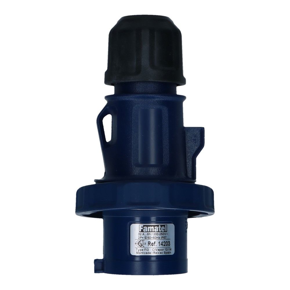 CEE male 3 polig 6H 32A IP67 stekker 220-240VAC