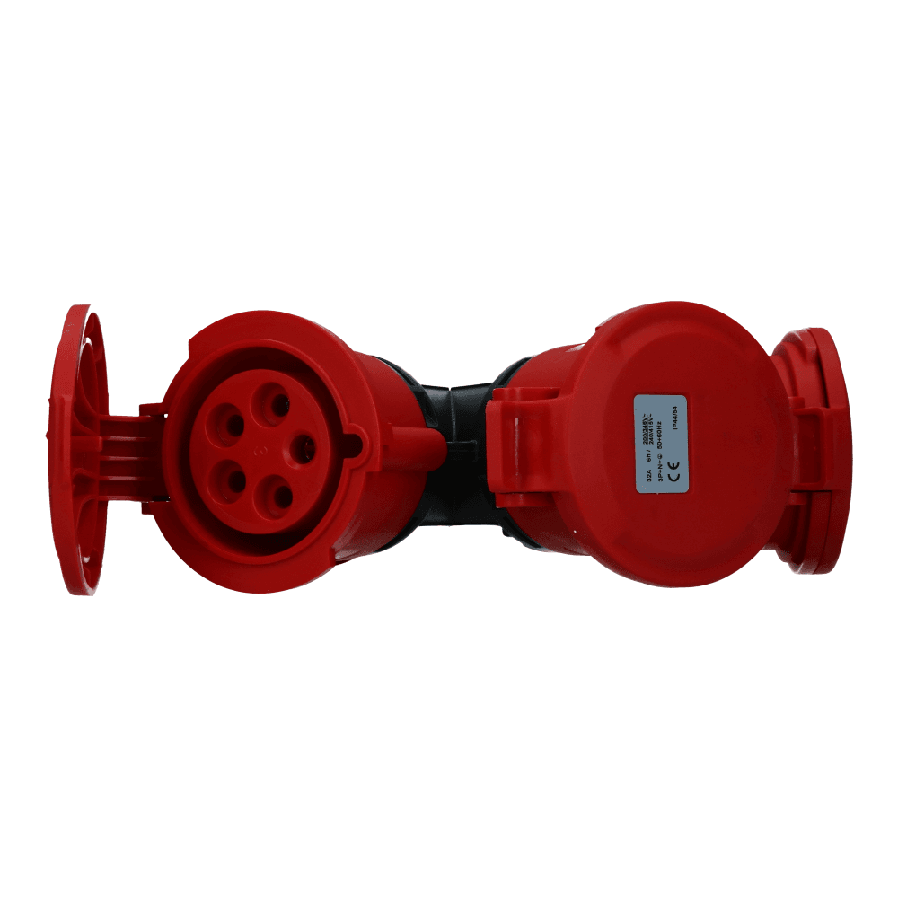 3 weg splitter 1x CEE naar 3xCEE 1p+n+e 32A