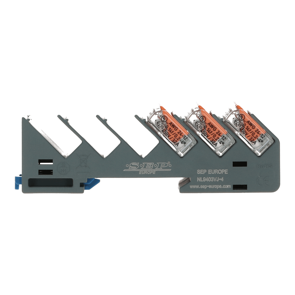 Din-railhouder APW voor lasklemmen 6x- 5voudig - 4mm²