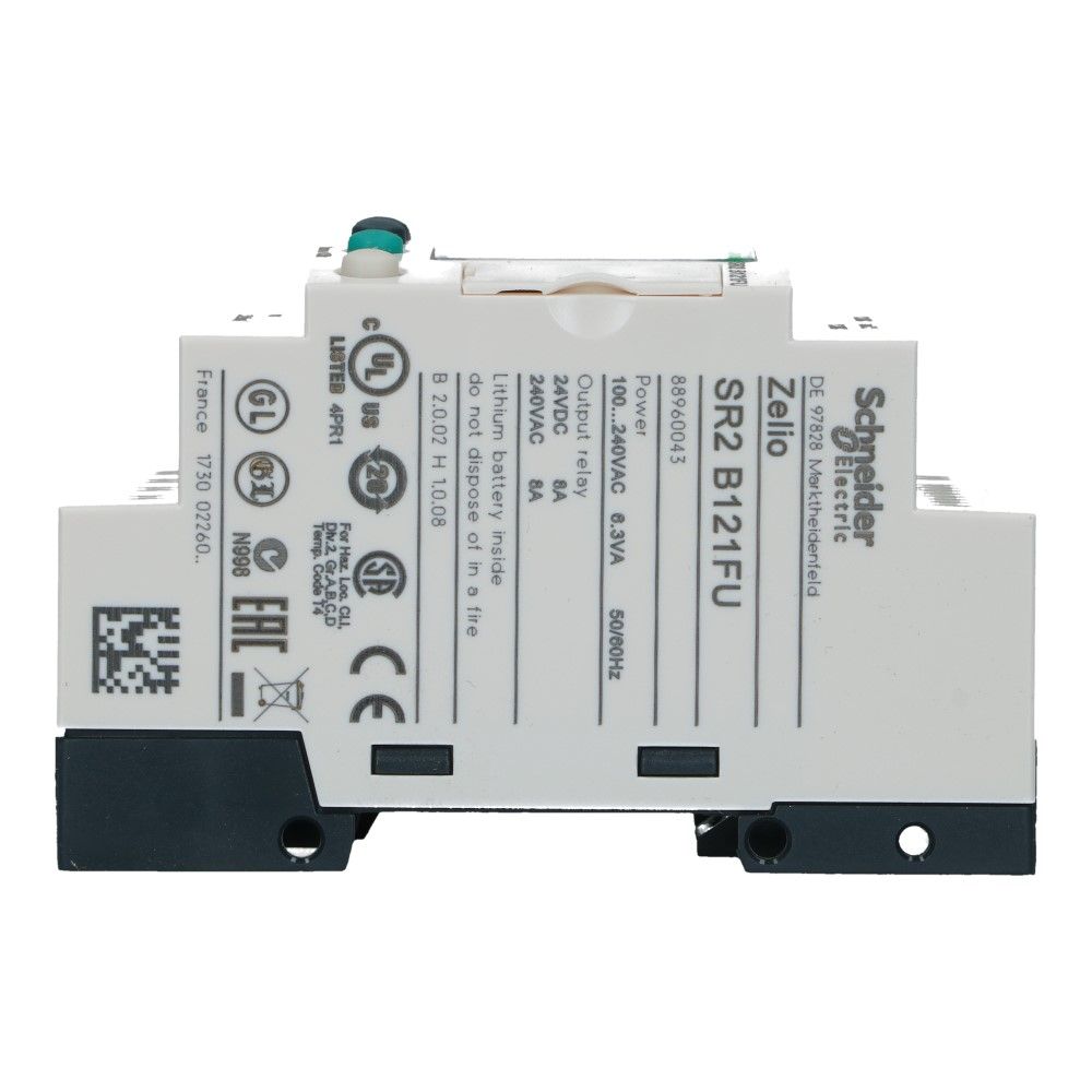 Zelio PLC met klok 12I-O 8in 4uit met scherm 100-240VAC