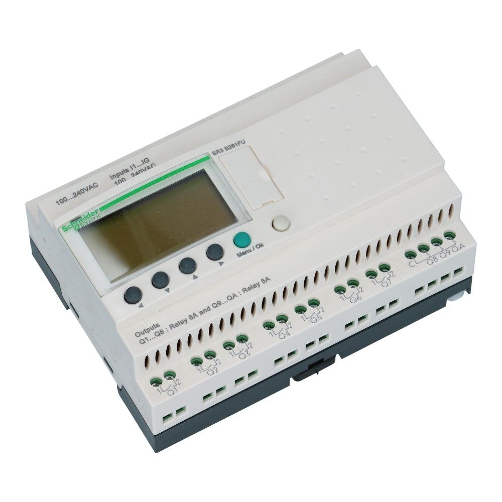 Zelio PLC met klok 26I-O 16in 10uit met scherm 100-240VAC