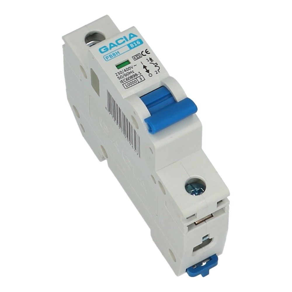 Installatieautomaat 1 polig 10A karakteristiek D 10kA
