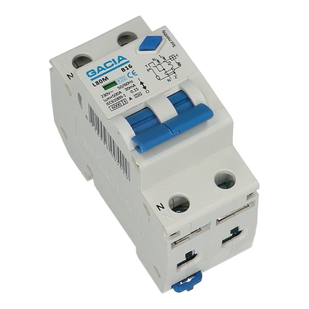 Aardlekautomaat C 20A 1 polig + nul 300mA
