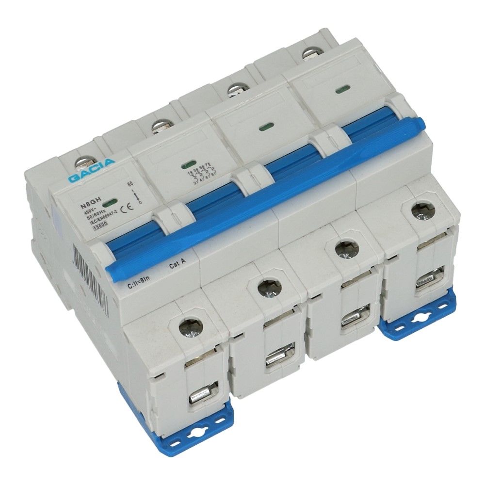 Installatieautomaat 4 polig 125A karakteristiek D 15kA