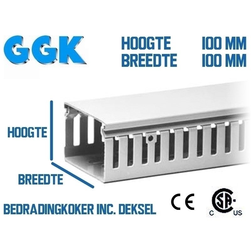 H 100mm B 100mm Bedradingskoker RAL7030