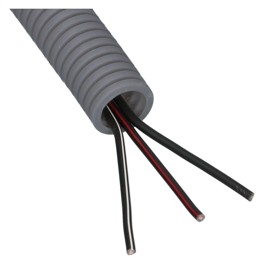 Voorbedraad Flexbuis 3x1.5mm² zw 16mm - 100 meter