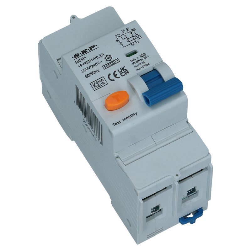 Aardlekautomaat HI B 16A 1 polig + nul Type A[G] 30mA 10kA 