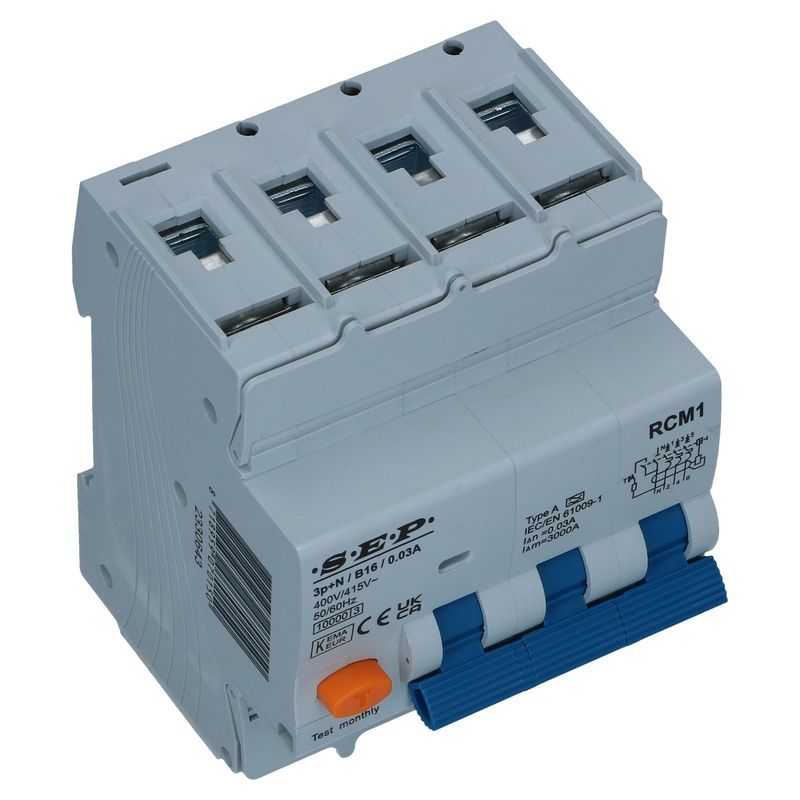 Aardlekautomaat HI C 16A 3 polig + nul Type A[G] 300mA 10kA 