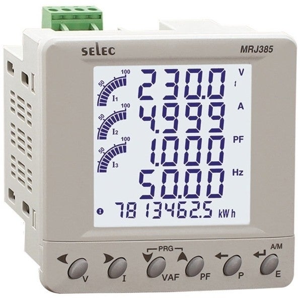 Multi-Function paneelmeter met rj45 voor trafo