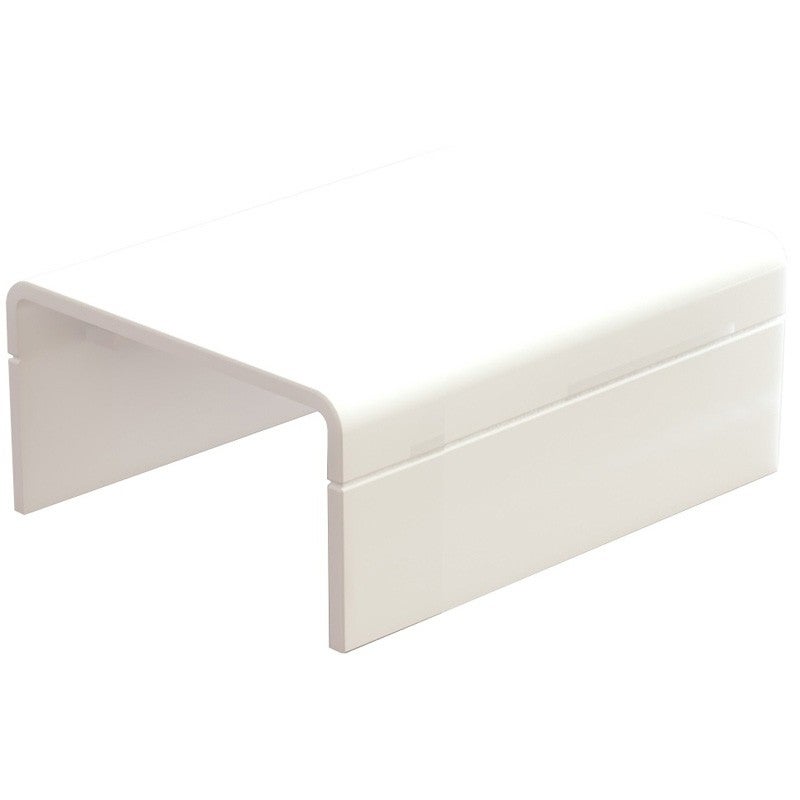 Eindstuk 25x13mm wit - 2 stuks