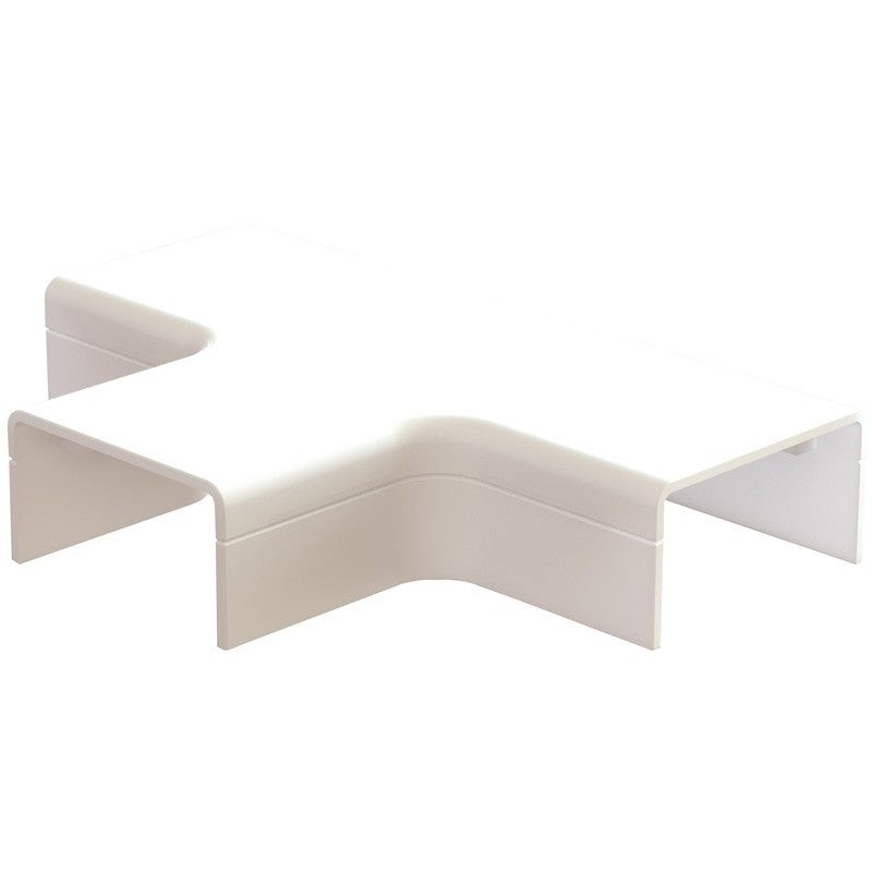 T-stuk met bodemstuk 25x13mm wit - 2 stuks