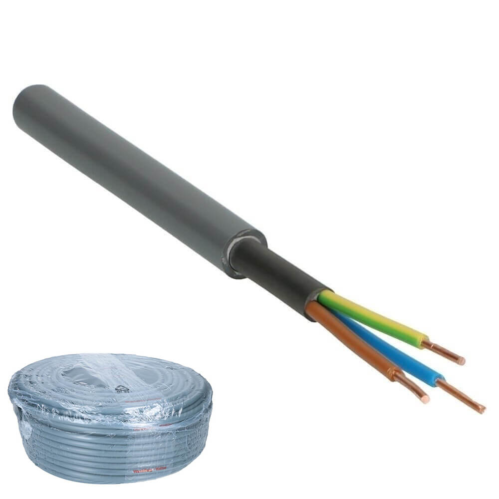 Installatiekabel YMvK 3x1.5mm² Dca-s2,d2,a3 - 100 meter