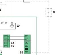 Aansluitschema verbinding E6