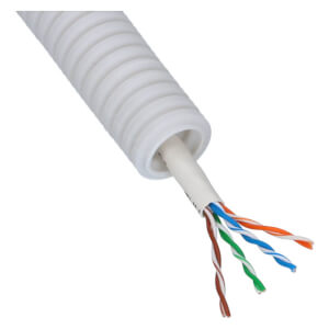 Flexibele buis met UTP kabel