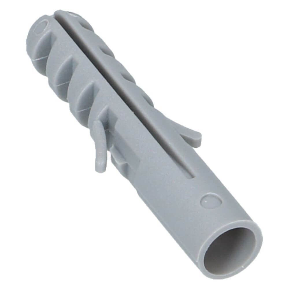 Nylon plug M10 grijs 10x50mm schroef 6-8mm - 50 stuks