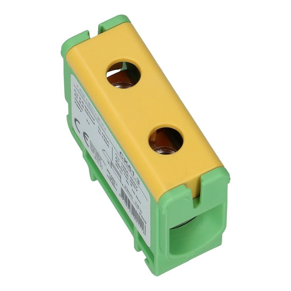 Aansluitklem CK61 geel/groen 2.5mm² t/m 50mm²