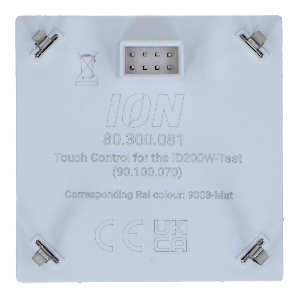 Centraalplaat Square Series mat wit dimmer Touch