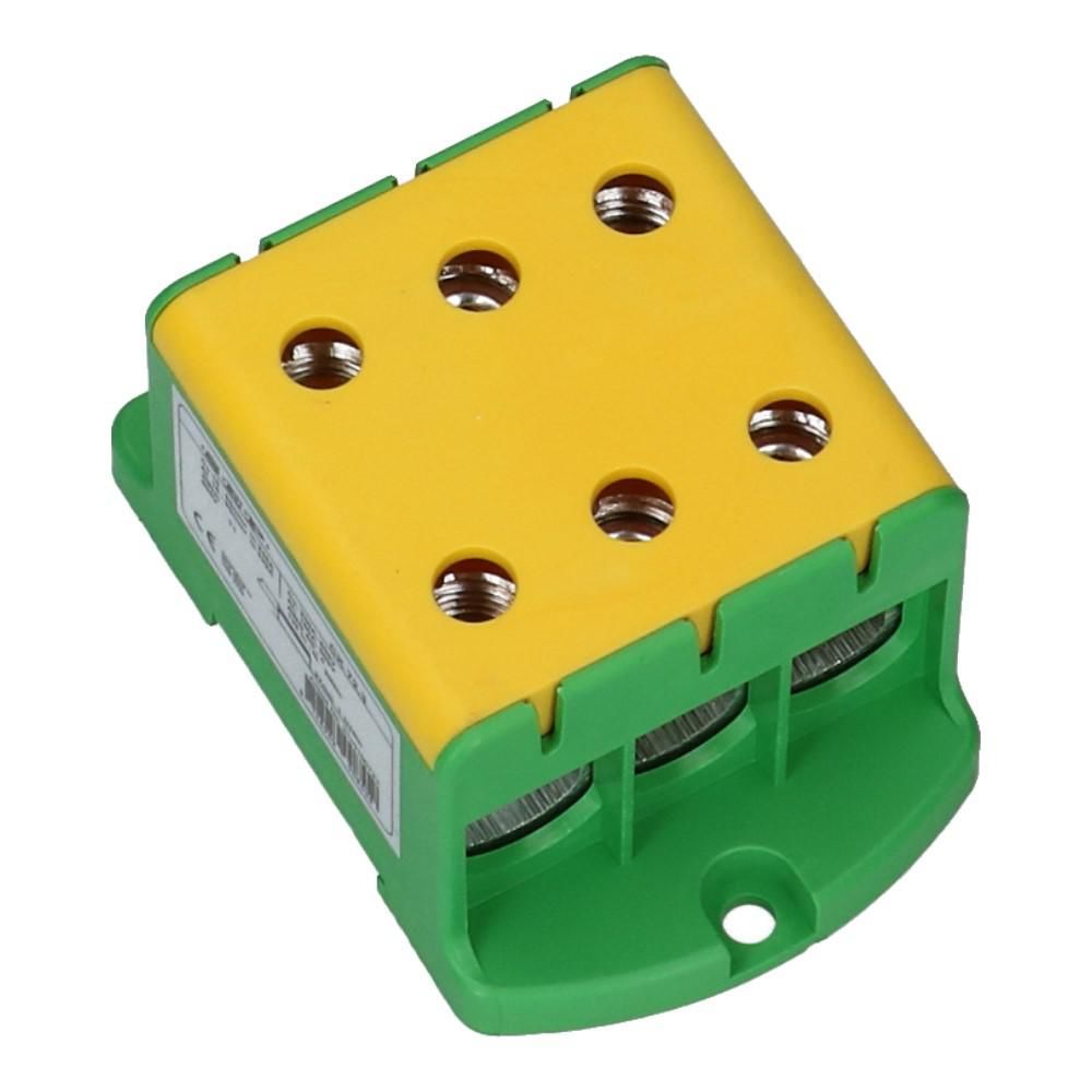 Aftakklem CK72 geel/groen 16mm² t/m 95mm² drievoudig