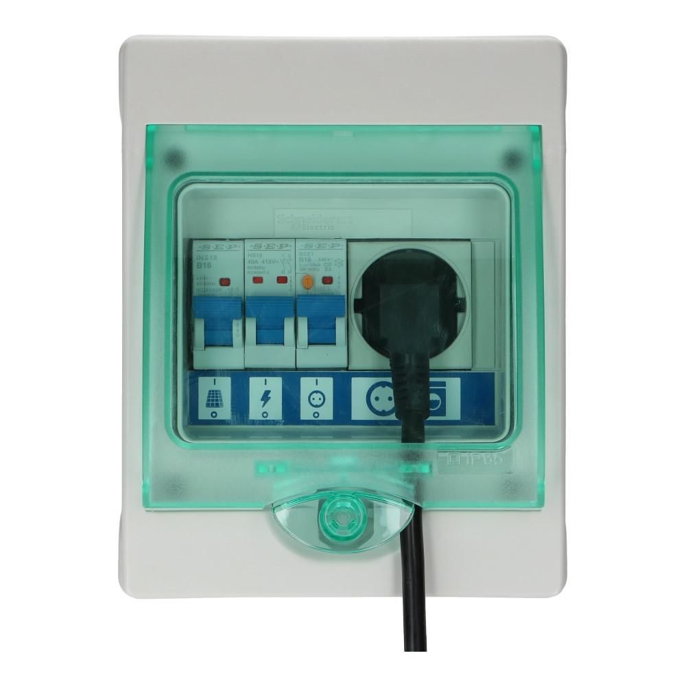 PV verdeler Green-line 1xwcd Installatieautomaat 16A B