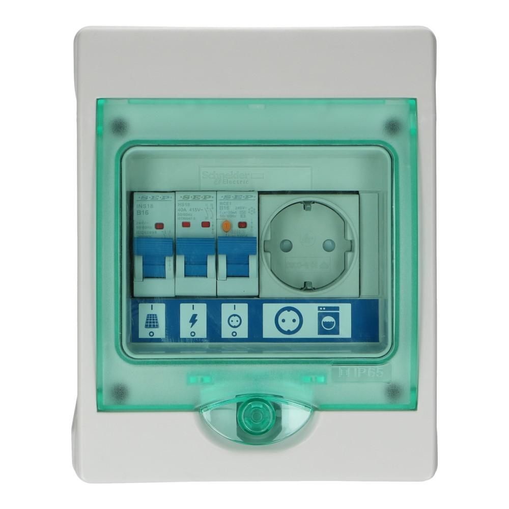 PV verdeler Green-line 1xwcd Installatieautomaat 16A C