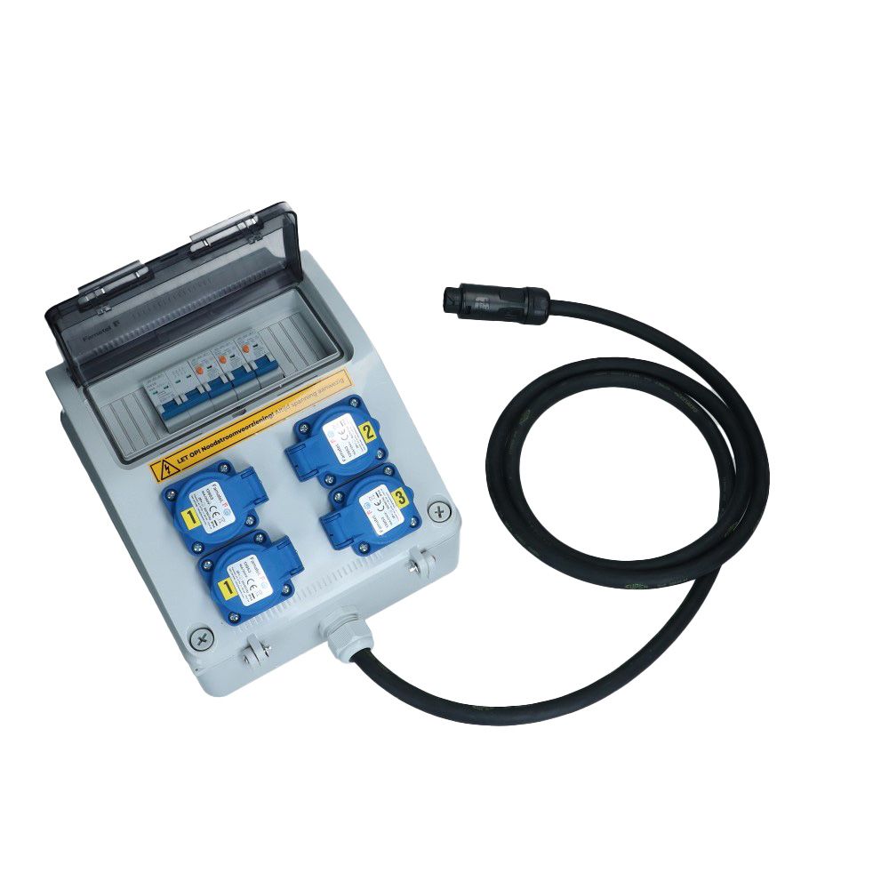 Alpha ESS Noodstroom verdeelunit unit 3 fase IP54 2 meter Alpha ESS Noodstroom verdeelunit unit 3 fase IP54 2 meter