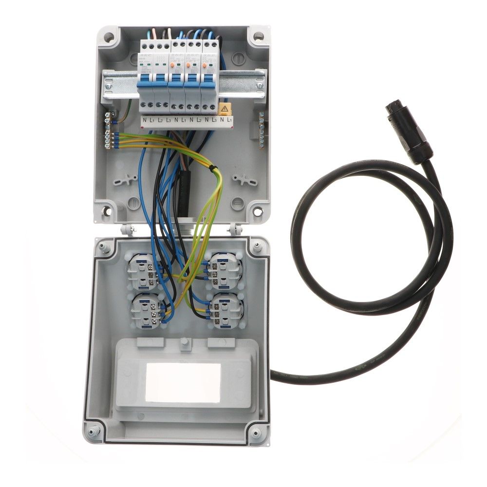 Alpha ESS Noodstroom verdeelunit unit 3 fase IP54 2 meter Alpha ESS Noodstroom verdeelunit unit 3 fase IP54 2 meter