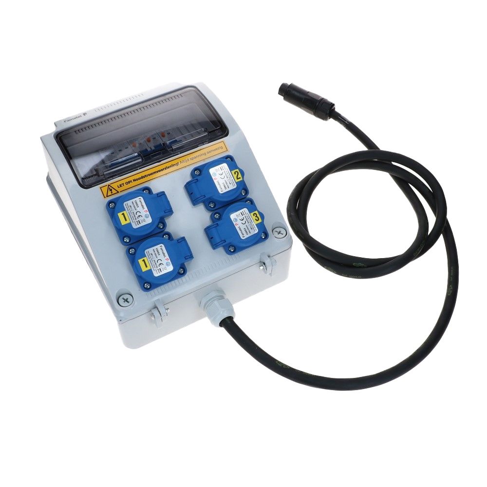 Alpha ESS Noodstroom verdeelunit unit 3 fase IP54 2 meter Alpha ESS Noodstroom verdeelunit unit 3 fase IP54 2 meter