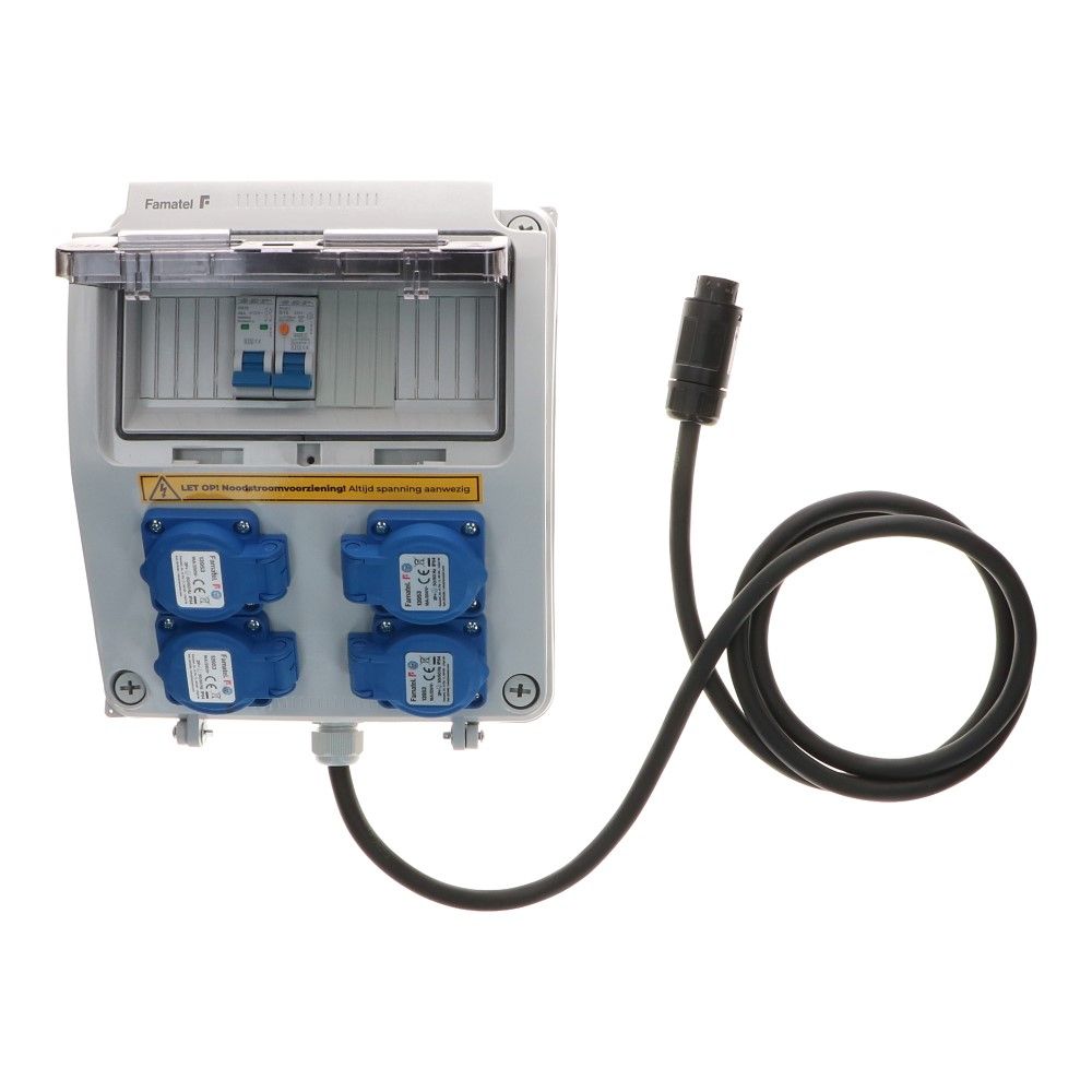 Alpha ESS Noodstroom verdeelunit unit 1 fase IP54 2 meter Alpha ESS Noodstroom verdeelunit unit 1 fase IP54 2 meter