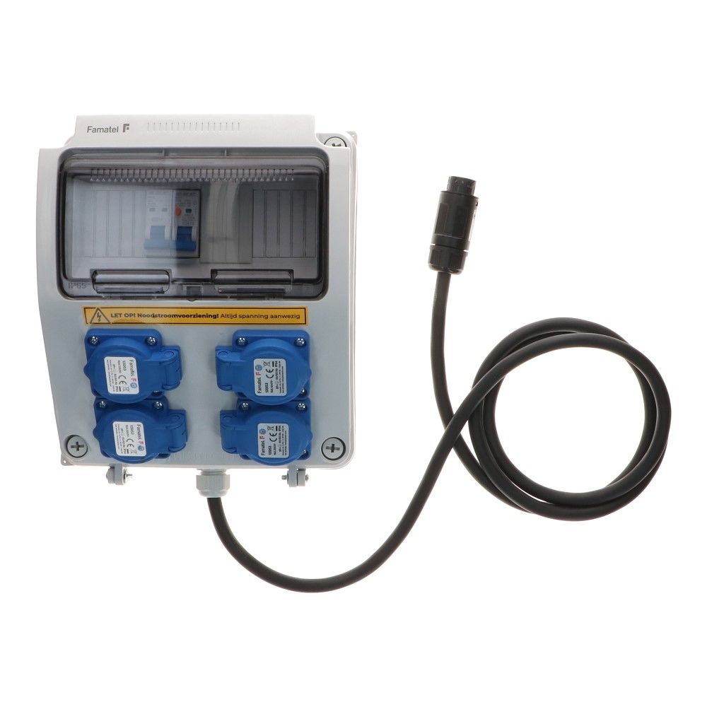 Alpha ESS Noodstroom verdeelunit unit 1 fase IP54 2 meter Alpha ESS Noodstroom verdeelunit unit 1 fase IP54 2 meter