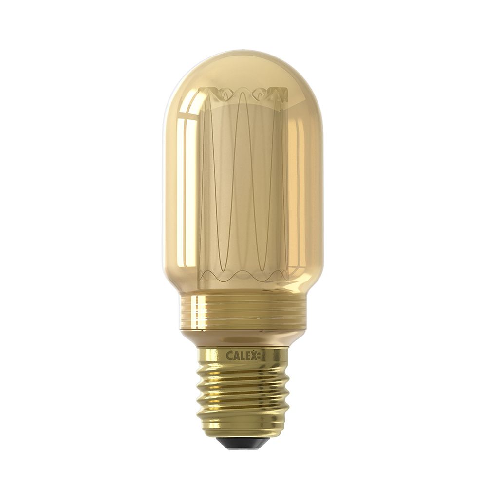 Calex LED Buis lamp goud T45 E27 3.5W 120lm 1800K dimbaar