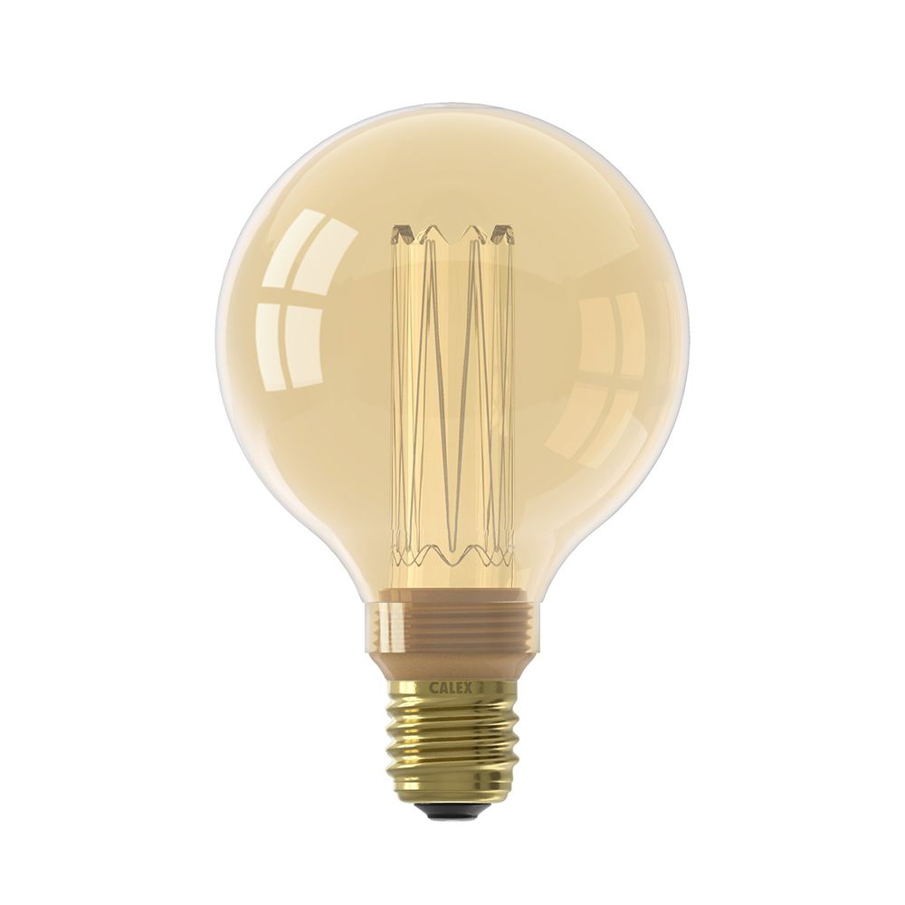 Calex LED Globe lamp goud G95 E27 3.5W 120lm 1800K dimbaar
