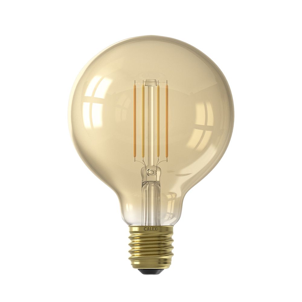 Calex Smart LED Filament Globe lamp goud G95 E27 7W 806lm 1800-3000K