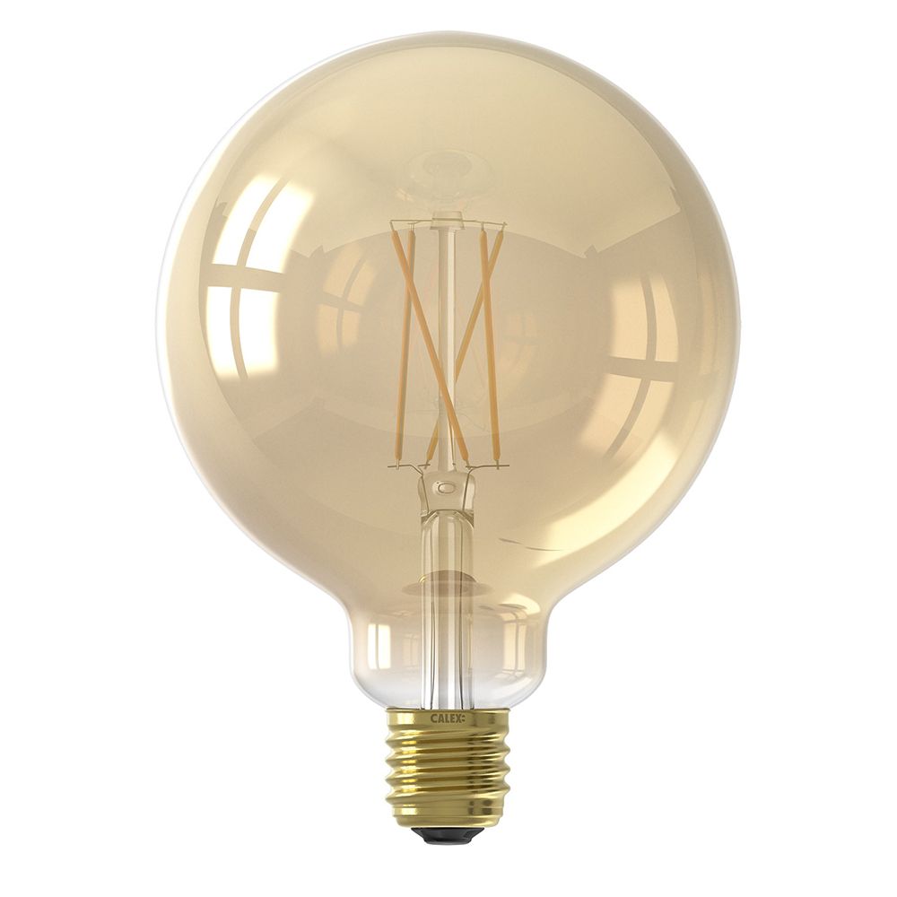 Calex Smart LED Filament Globe lamp goud G125 E27 7W 806lm 1800-3000K