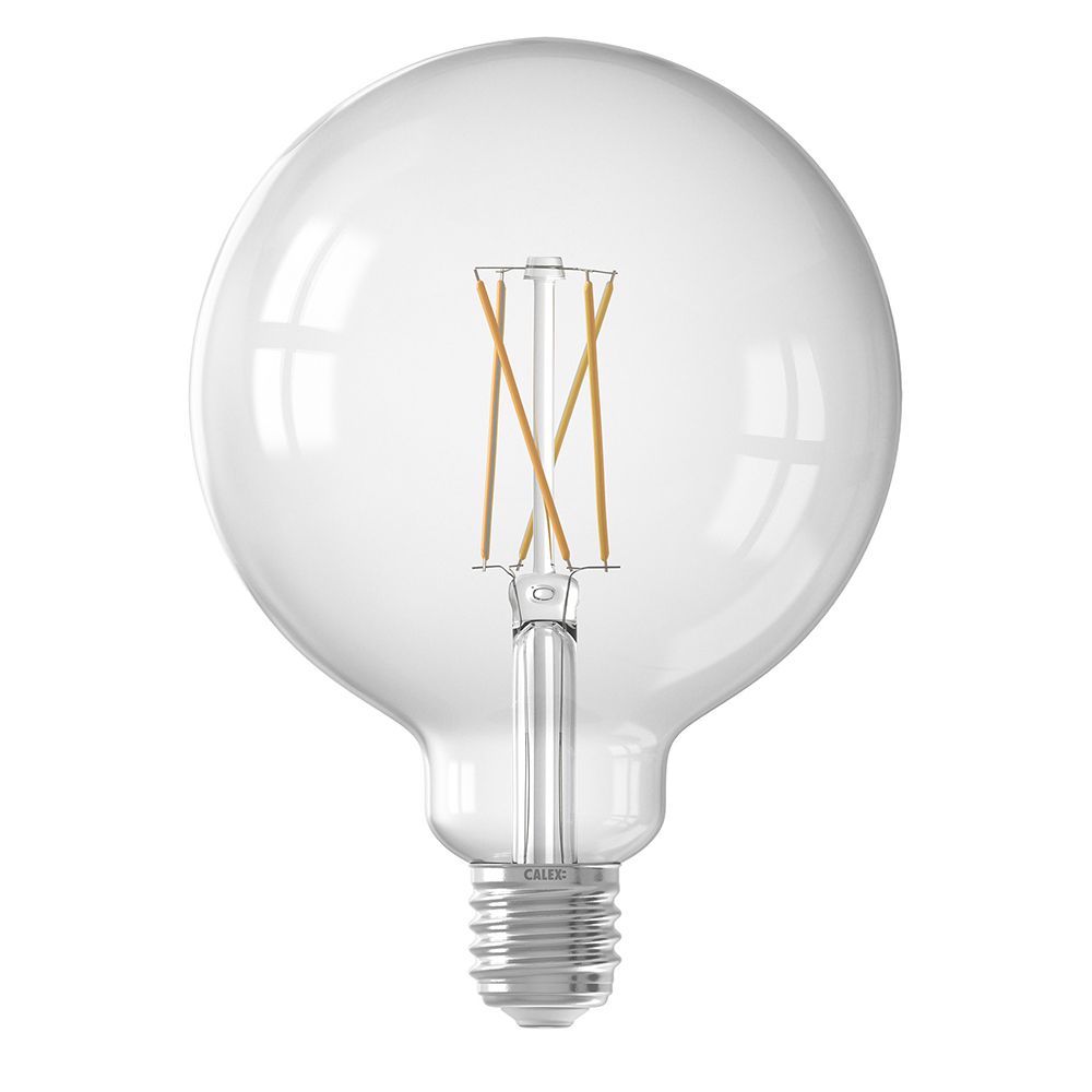 Calex Smart LED Filament Globe lamp helder G125 E27 7.5W 1055lm 1800-3000K