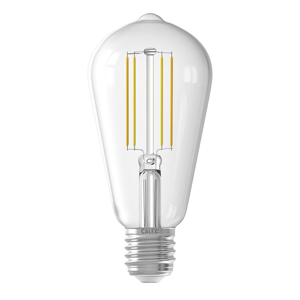 Calex Smart LED Filament Rustiek lamp helder ST64 E27 7W 806lm 1800-3000K