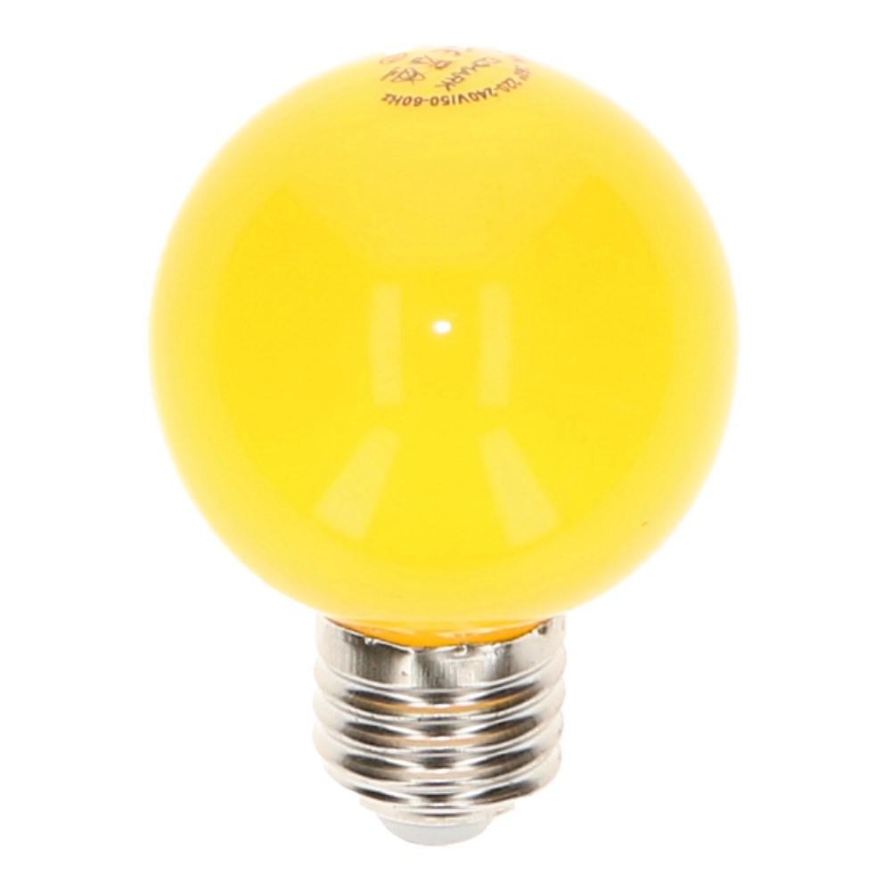 LED kogellamp G60 3W E27 geel