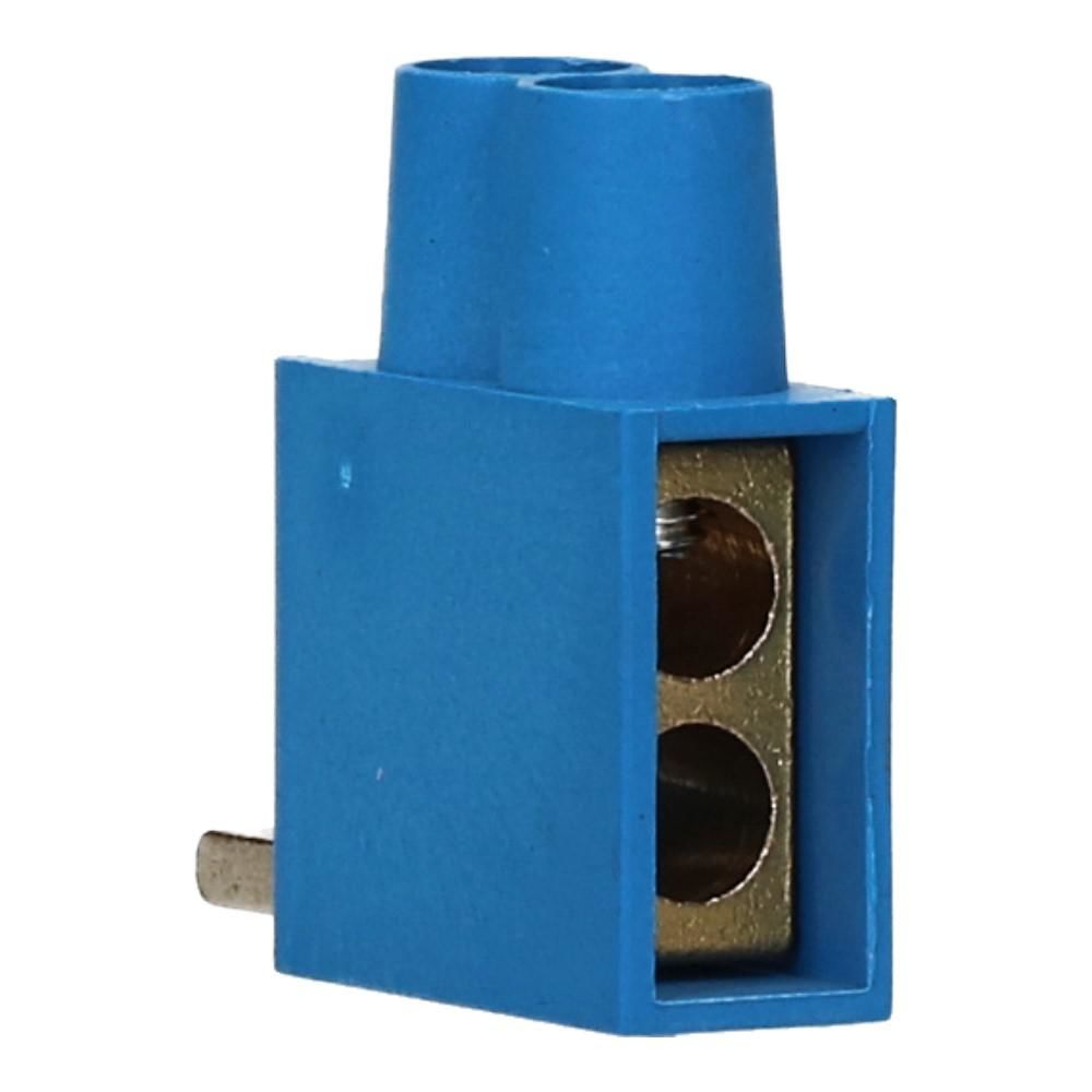 Aftakblok pin blauw 1 fase 2x10mm² laag
