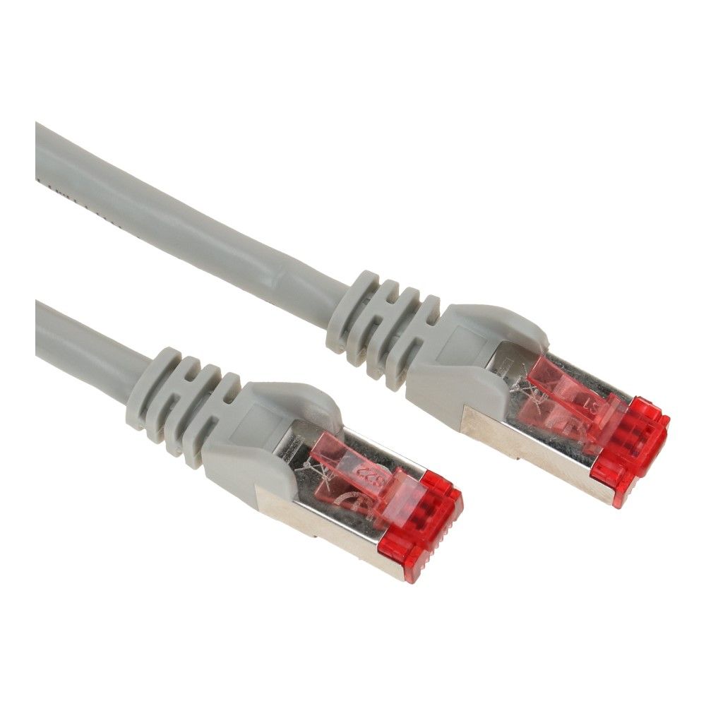 S/FTP CAT6 patch kabel 0,25meter grijs