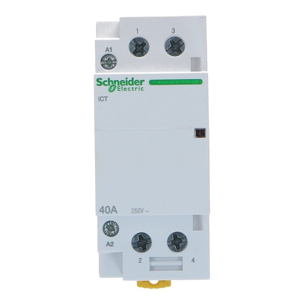 2 polig Installatierelais 40A 230VAC 2 NO iCT 2 polig Installatierelais 40A 230VAC 2 NO iCT