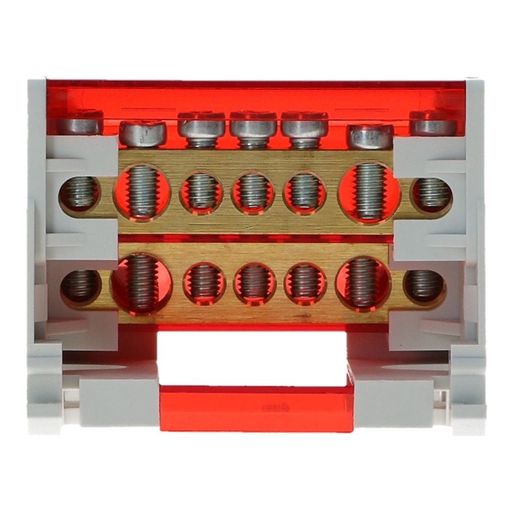 Verdeelblok RVT 125A 2 rijen 7 aansluitingen 500VAC Verdeelblok RVT 125A 2 rijen 7 aansluitingen 500VAC