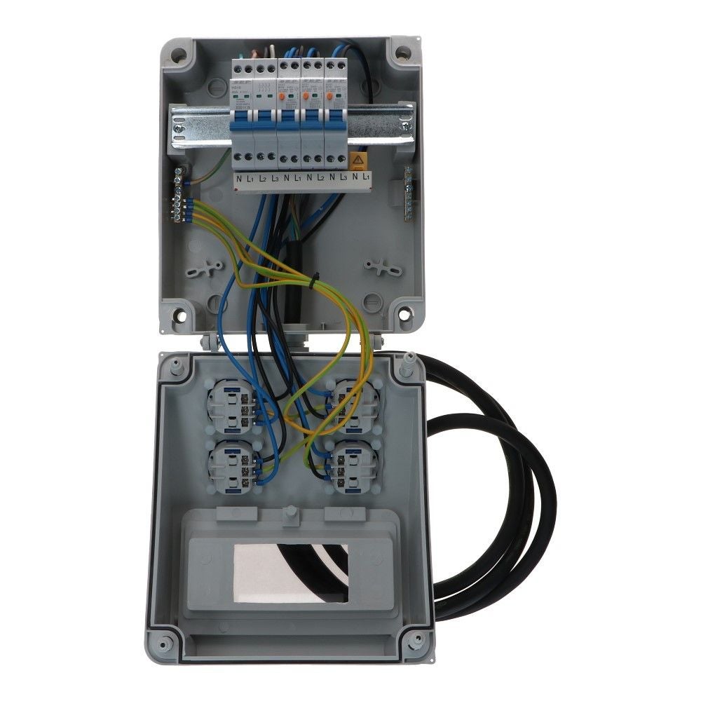 Noodstroom verdeelunit 3 fase IP54 2 meter Noodstroom verdeelunit 3 fase IP54 2 meter