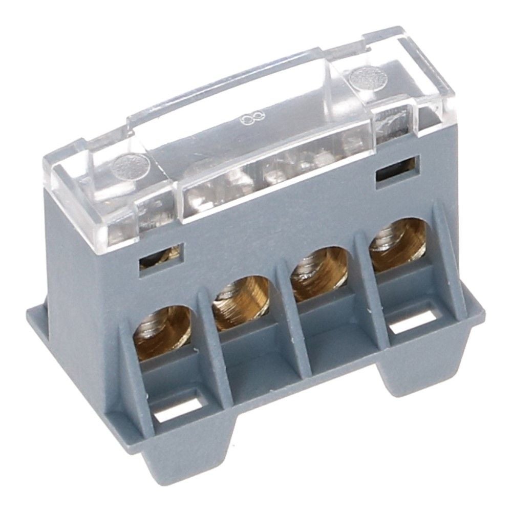 Aansluitverdeelblok AST16 transparant 4x16mm² Aansluitverdeelblok AST16 transparant 4x16mm²