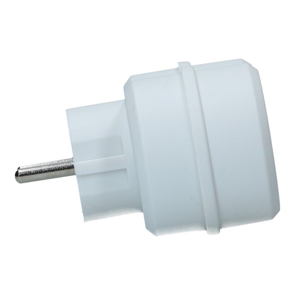 Stopcontact splitter 2 voudig wit horizontaal met randaarde Stopcontact splitter 2 voudig wit horizontaal met randaarde
