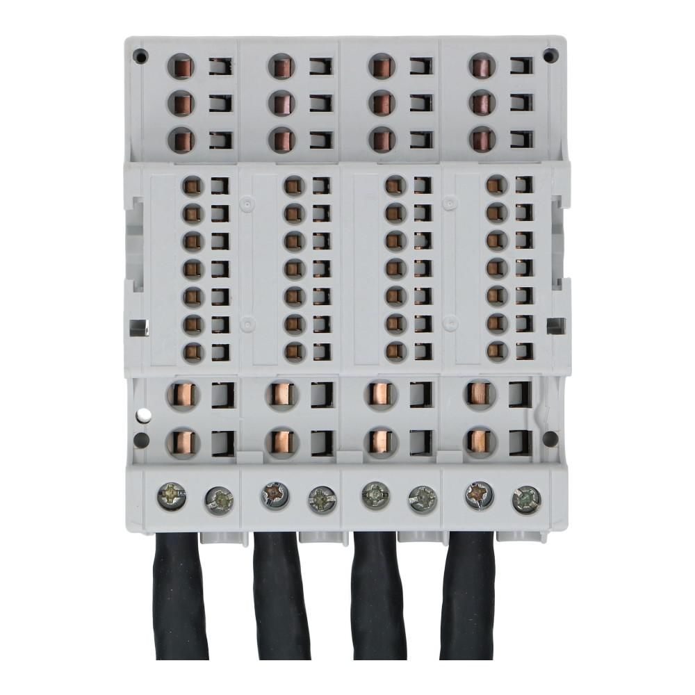 Verdeelblok DX 160A 4 rijen 14 aansluitingen 500VAC