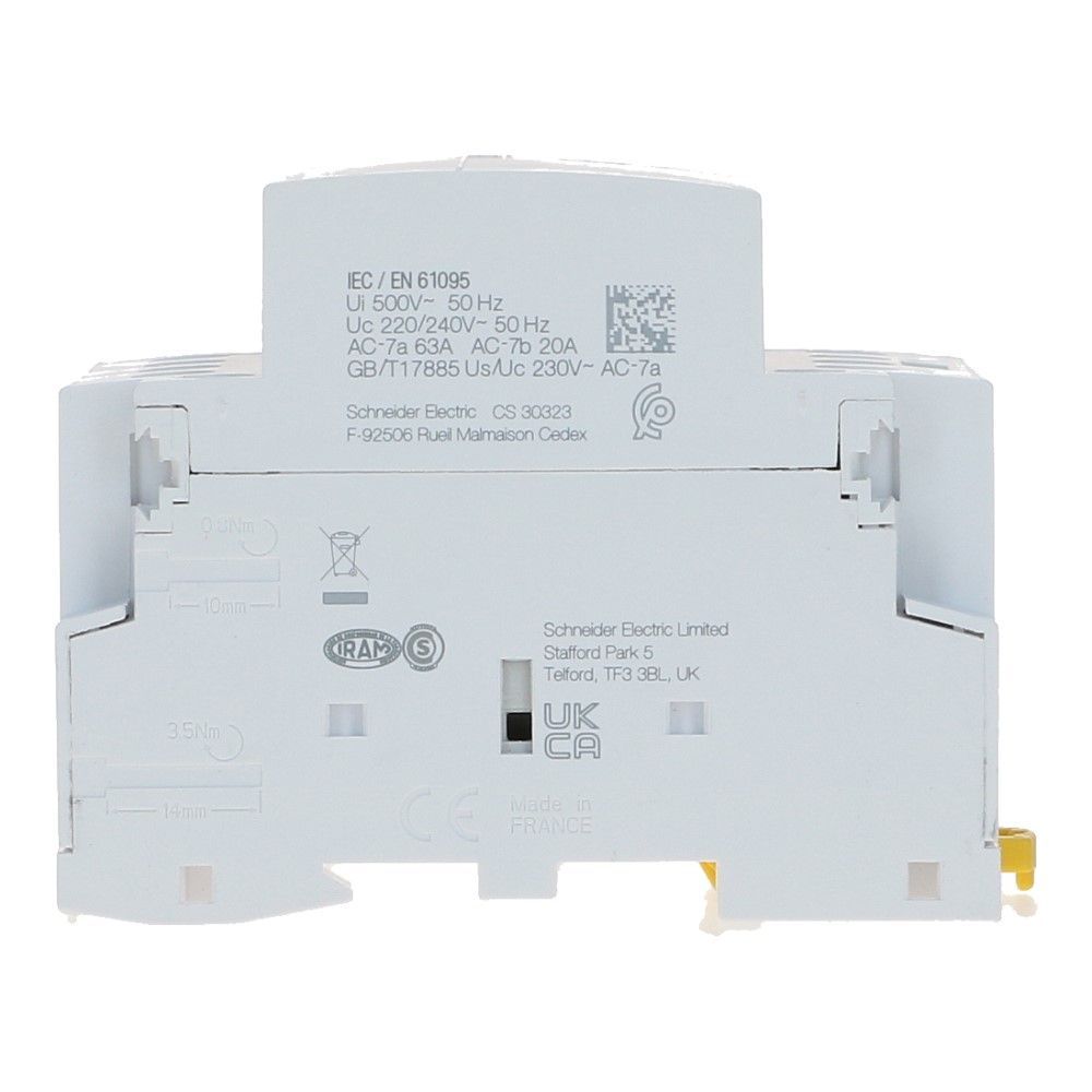 4 polig Installatierelais 63A 230VAC 2 NO iCT 4 polig Installatierelais 63A 230VAC 2 NO iCT