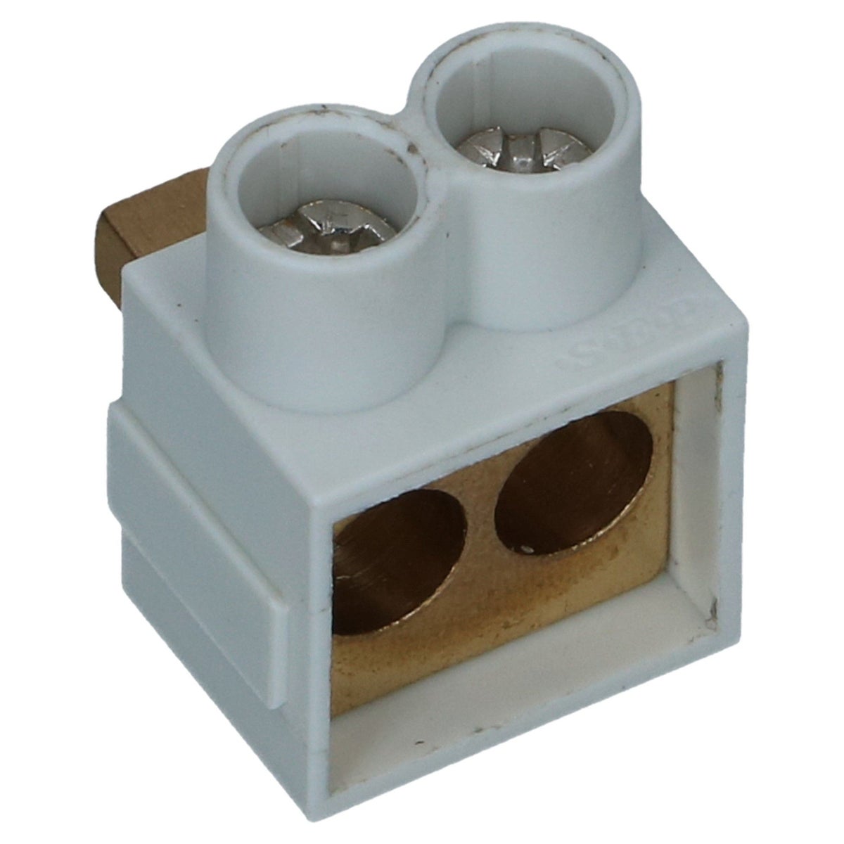 Aftakblok pin grijs 1 fase 2x25mm² Aftakblok pin grijs 1 fase 2x25mm²