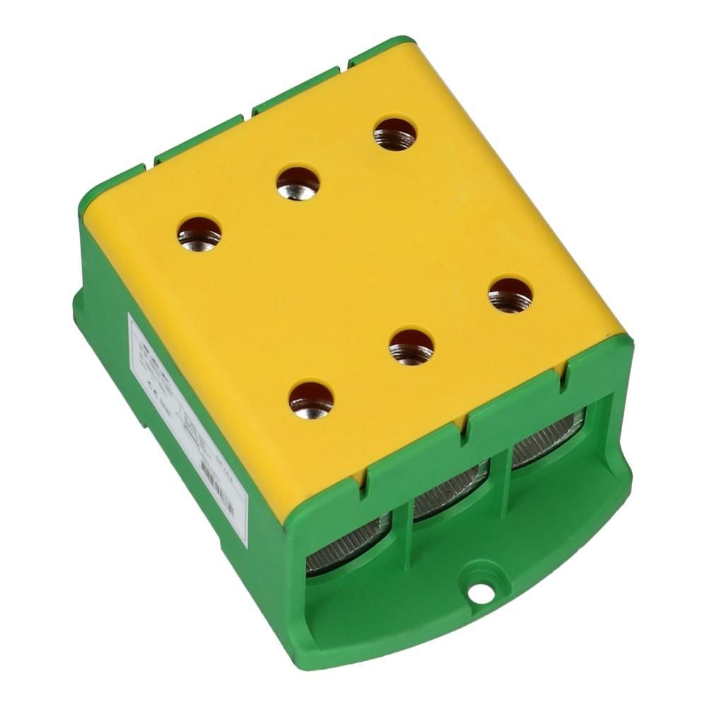 Aftakklem CK74 geel/groen 35mm² t/m 240mm² drievoudig