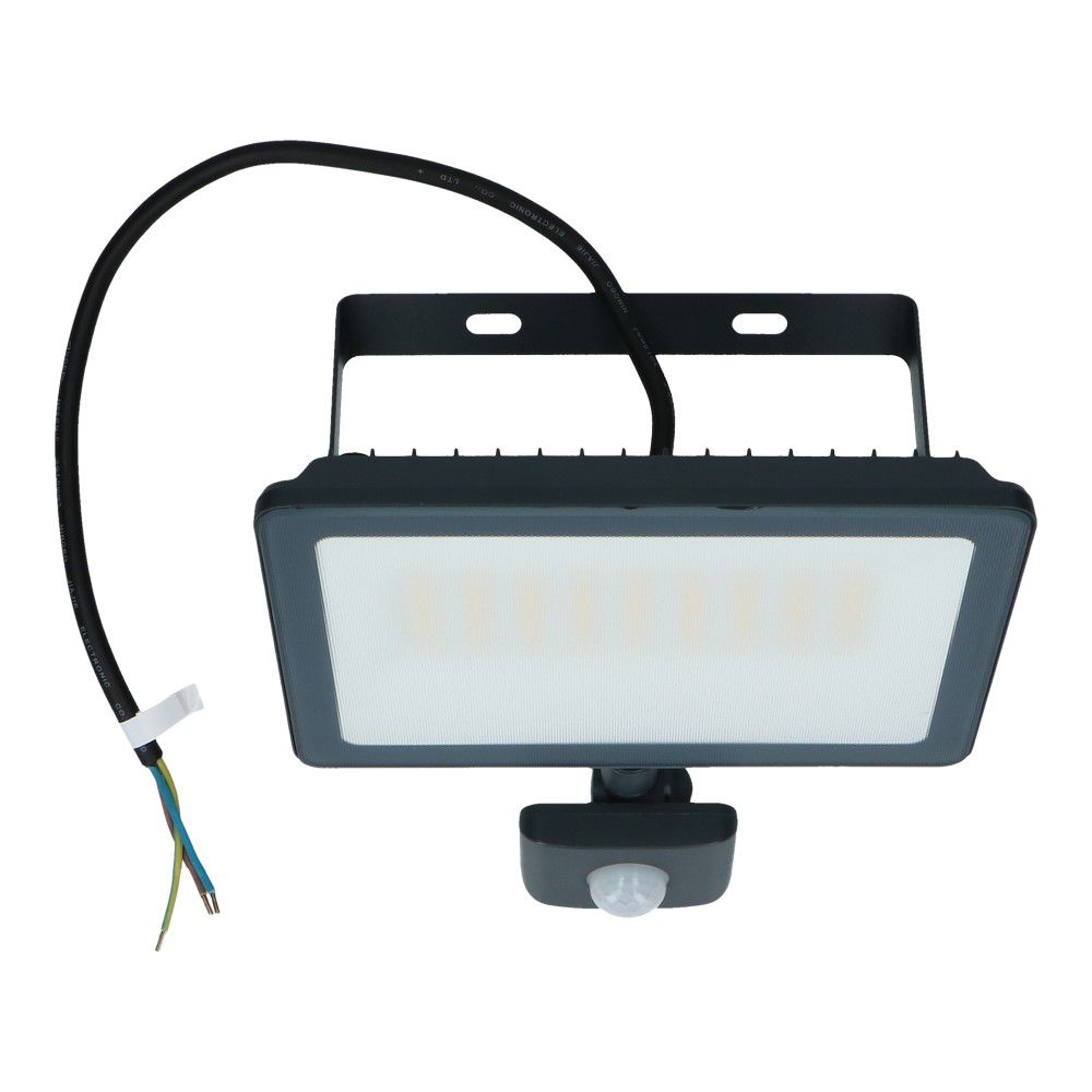 Floodlight LED met sensor 30W 4000K wit 3000 lumen IP44